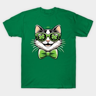 St Patrick's Day Irish Cool Cat T-Shirt